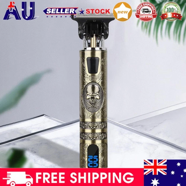 Electric Hair Trimmer Digital Beard Shaver LCD Display USB Charging Gift for Men