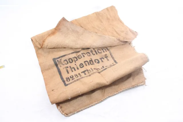 1 X Old Jute Bag Farmers Cloth Bag Vintage Decor