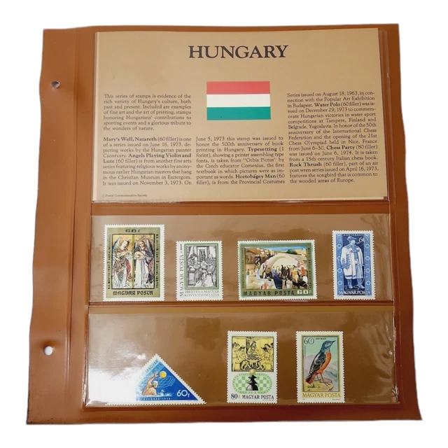VINTAGE HUNGARY COLLECTORS Mint Postage Stamps Postal Commemorative