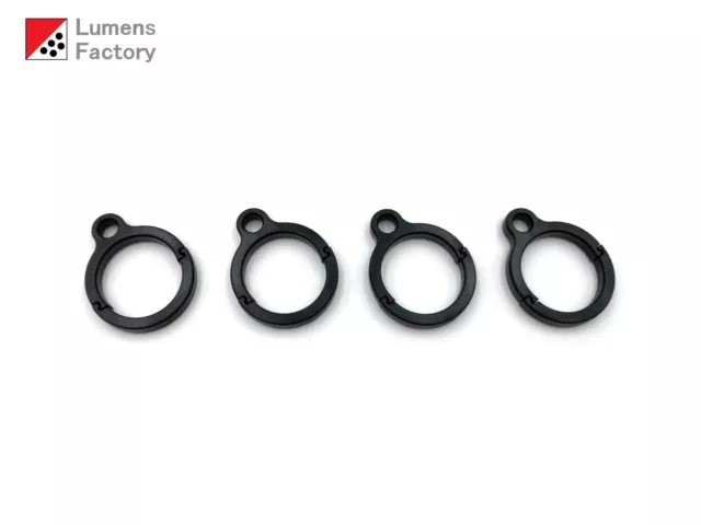 Black Lanyard Rings for Surefire A2 A2 LED L1 L2 LX2 AZ2 AZ2-S K2 Kroma V2 Z62