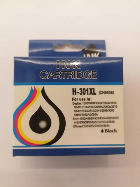 Cartucho de tinta genérico compatible con hp 301XL BK