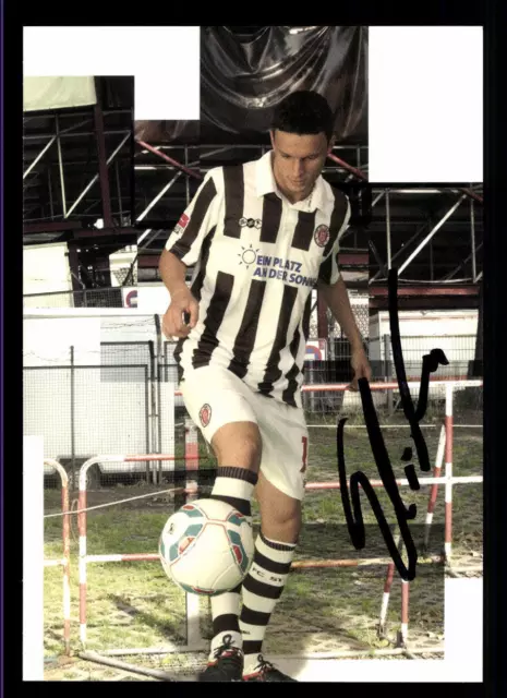Cartolina autografata Peter Sliskovic FC St Pauli 2011-12 originale firmata + A 120288