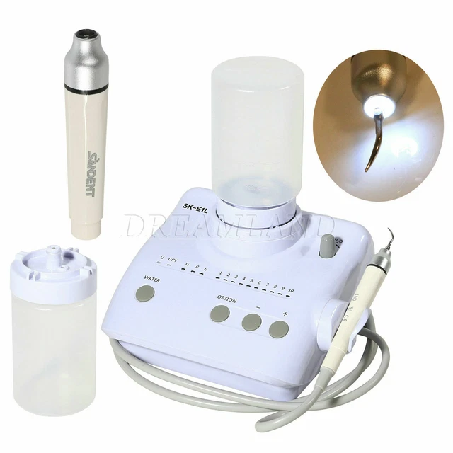 SKYSEA LED Dental Ultrasonic scaler 2 Bottles f/ EMS tips Handpiece W"2O