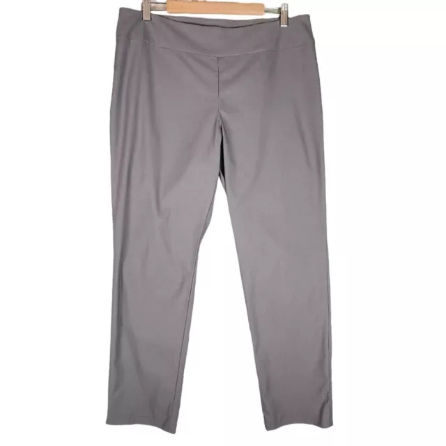 Nic+Zoe Wonderstretch Pant Straight Leg Women's Size 16 Grey