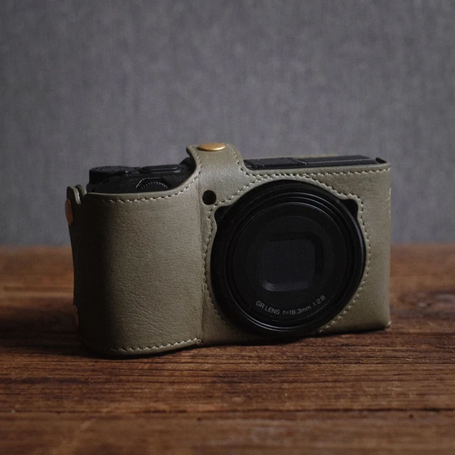 Cam-in Cowhide Leather Full Half Case Cover Protector For Ricoh GRiii GR3 Camera