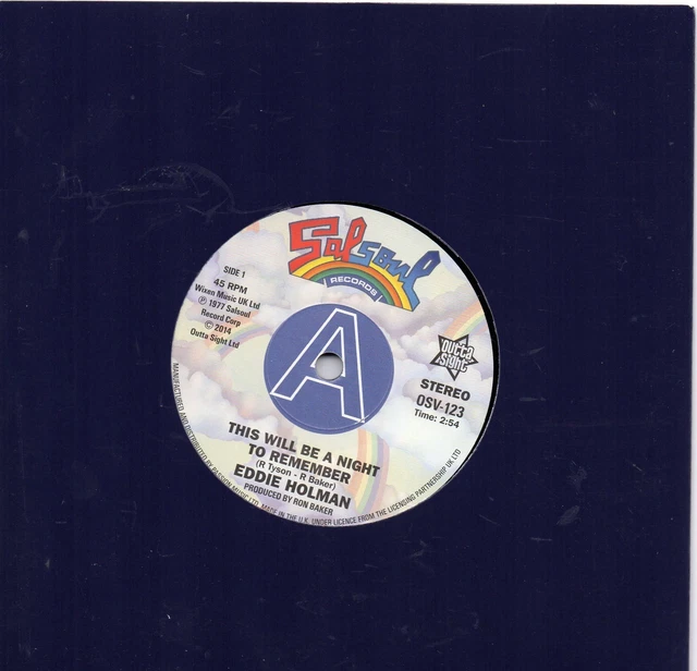 Eddie Holman This Will Be A Night To Remember/ Double Exposure Ten Percent  Demo