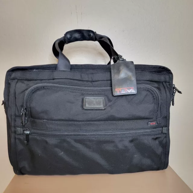 Tumi Alpha 20" Nylon Carry On Expandable Luggage Laptop Shoulder Bag 22121DH