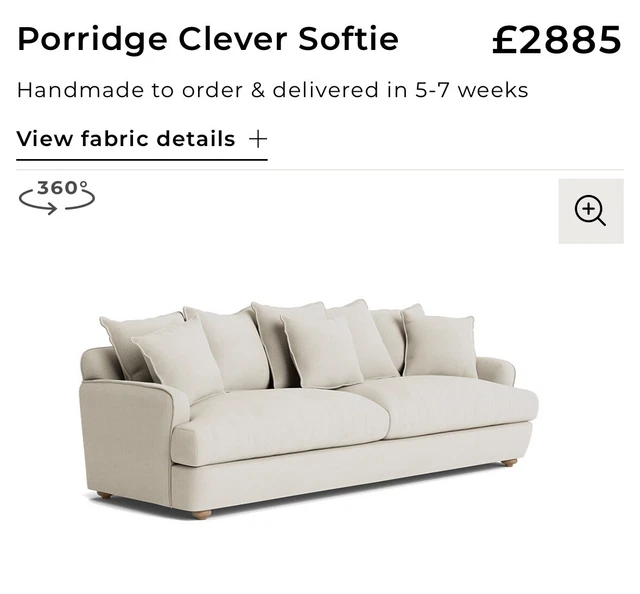 Loaf sofa on sale ex display