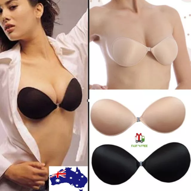 Silicone Self Adhesive Stick On Gel Push Up Strapless Invisible Bra Backless