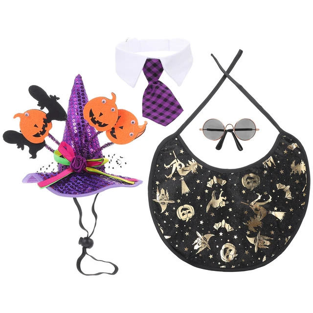 1 Set Haustier Kostümzubehör Hunde Cosplay Anzug Kit Funny Cat Hut Parodie Cat