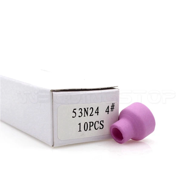 Ugello in ceramica alluminio saldatura 4# 53N24 TIG 1/4"" & 6,5 mm per torcia WP-24 10 pz