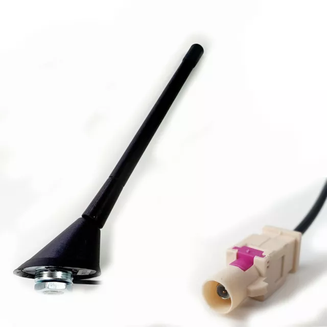 Di Fakra Antenna Tetto con Amplificatore Adatto A per Audi Skoda VW Asta Corta