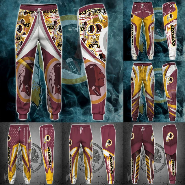 Washington Redskins Men Casual Sweatpants Gym Workout Pants Sports Trousers Gift