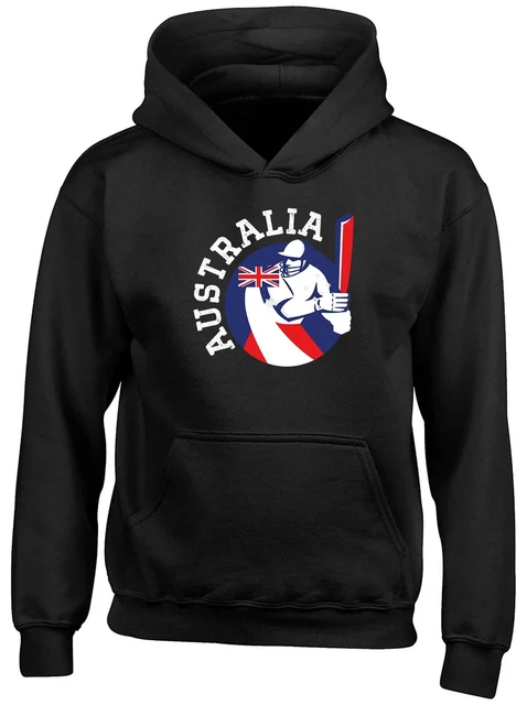 Cricket Australia Sports Childrens Kids Hooded Top Hoodie Boys Girls Gift