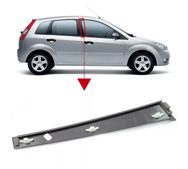 FRONT RIGHT SIDE DOOR PILLAR TRIM FOR FORD FIESTA Mk5 (4/5 DOORS) 2001 to 2008