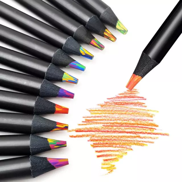 8pcs Rainbow Color Pencils Assorted Colors for Drawing Coloring Sketching Pen-