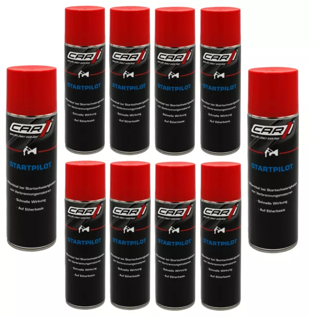 10 x 250ml CAR1 Startpilot Starthilfespray Motor Starthilfe CO3605