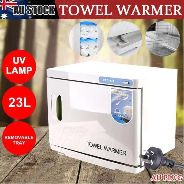 23L Hot UV Towel Warmer Sterilizer Cabinet Heater Disinfection Beauty Salon AU