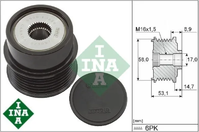 INA 535032610 Generatorfreilauf Freilauf Generator für Hyundai für Kia