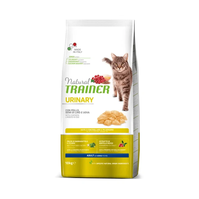 10 Kg Natural Trainer Cibo Secco Urinary Adult con pollo fresco Cane