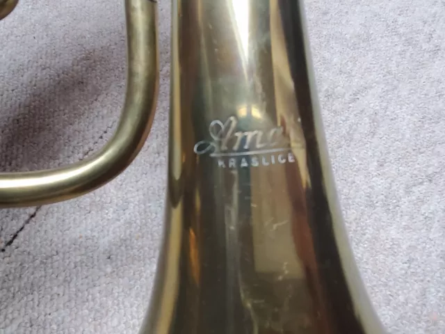 Used old rotary Bb- flugelhorn by "Amati Kraslice", needs  service 3