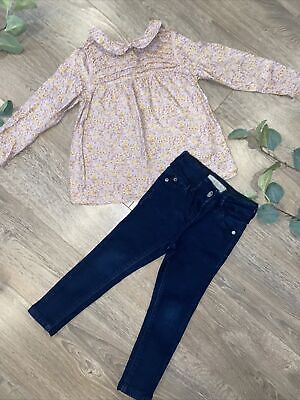 NEXT Girls Top Jeans Outfit Autumn Winter Age 3-4 Years