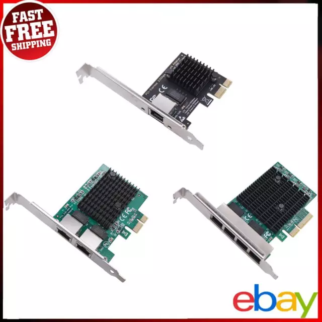 1/2/4 Port 2.5GB PCIe Network Card PCI Express Ethernet Adapter RJ45 NIC for PC