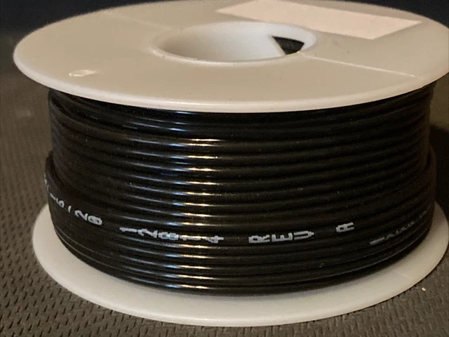 M22759/16-20  20 awg. Stranded Black Tefzel Ins. Airframe Wire 500 ft. Spool