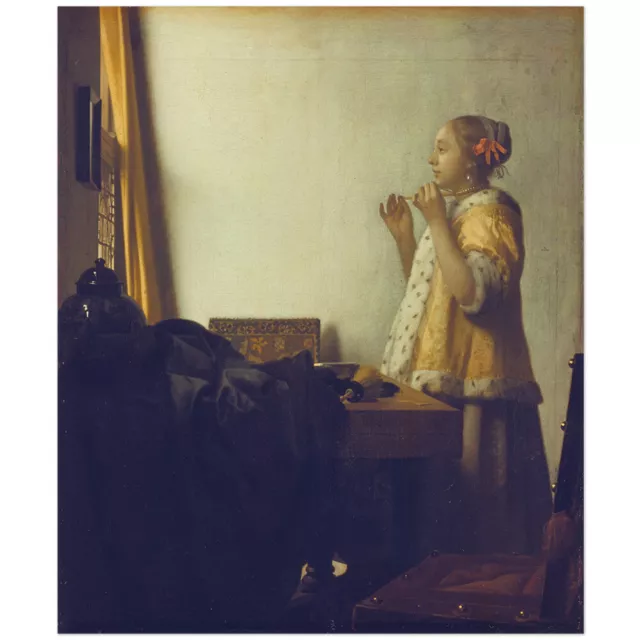 Jan Vermeer van Delft, Junge Dame mit Perlenhalsband 11003000270