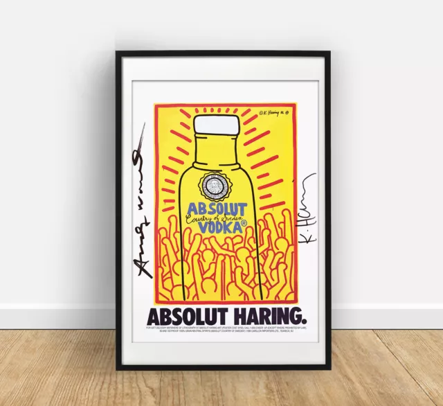 Keith Haring & Andy Warhol Absolute Vodka poster print