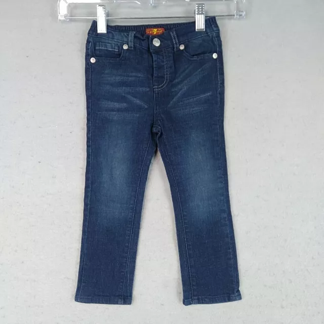 7 For All Mankind Jeans Baby 24 Months Dark Blue Denim Designer Stretch Comfort