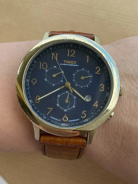 Timex Expedition T49905 Orologio da uomo con cinturino in pelle