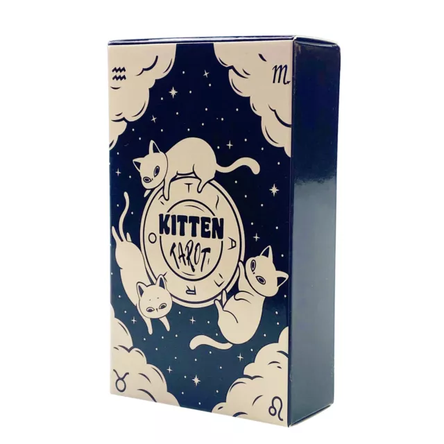 78pcs Kitten Tarot Deck Card Board Game Divination Oracle Card Fortune Telling