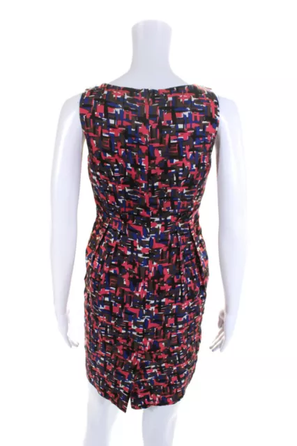 Shoshanna Women's Silk Abstract Print Scoop Neck  Sheath Dress Multicolor Size 0 3