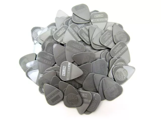 Herco Guitar Picks Nylon Flex Silver Flex 75 .75mm Dunlop 100 Pack