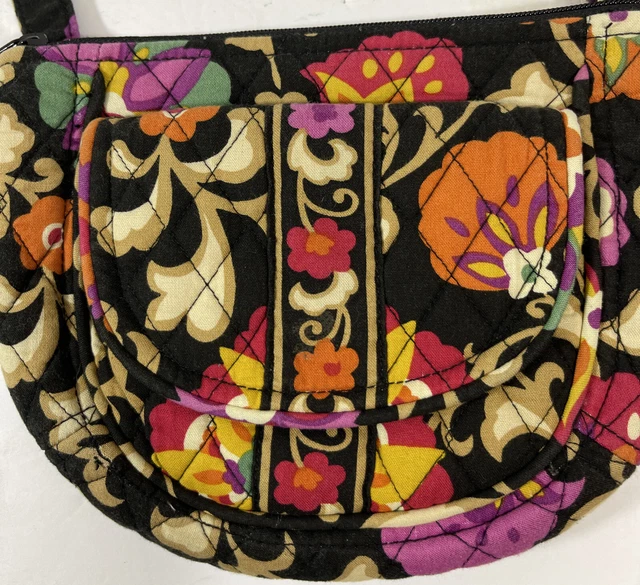 Vera Bradley Small Hipster Shoulder Strap Crossbody Purse Floral EUC