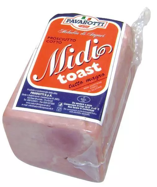 Prosciutto Cotto per Toast PAVAROTTI 1.5kg c.a.