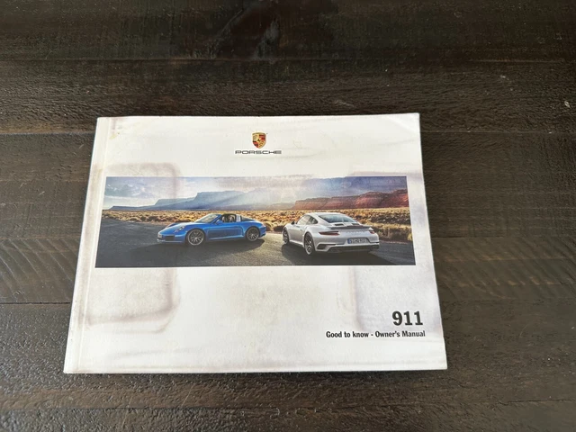 2018 Porsche 911 Carrera & Turbo Owners Manual Set - Original OEM Factory