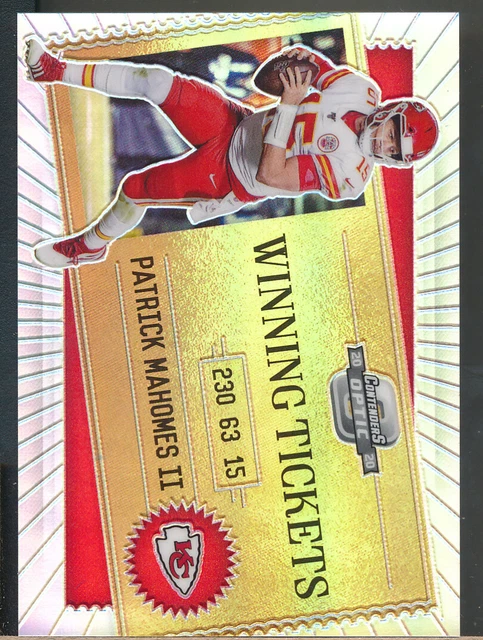 2020 Panini Contenders Optic Winning Tickets #WT1 Patrick Mahomes II