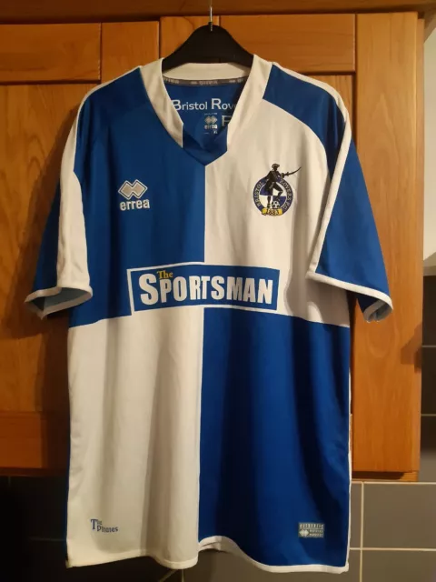 Bristol Rovers XL adult home football shirt,  2015/16 season.