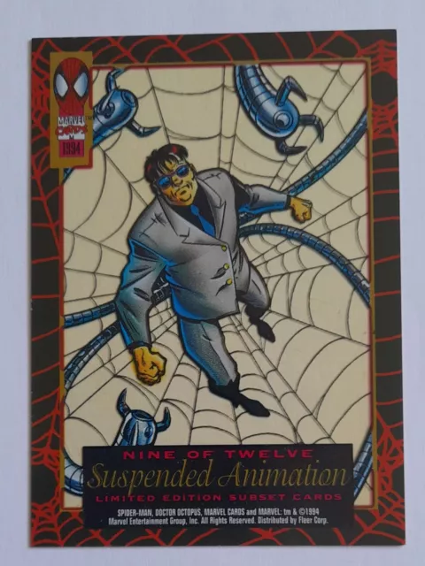 Fleer Marvel The Amazing Spider-Man 1994. Suspended Animation Dr Octopus 9 Of 12