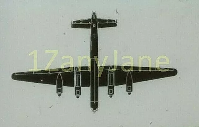 0016 Ww2 Navy Recognition Training Slide Wwii Plane Lincoln British Raf 1945