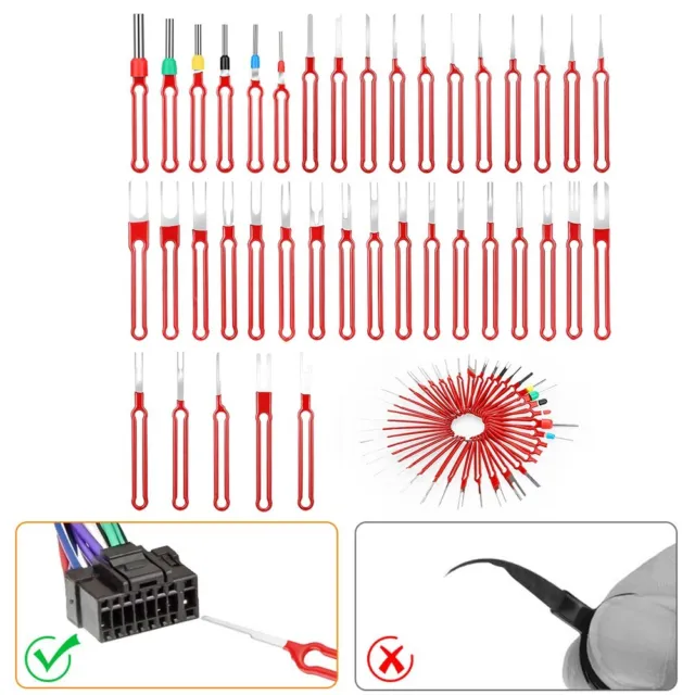 39 pièces ensemble d'outils de retrait de borne filaire connecteur électrique