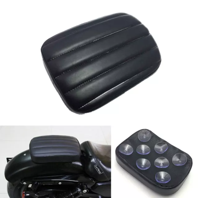 Rear Passenger Pillion Seat Pad 8 Suction Cup For Harley for Sportster Dyna