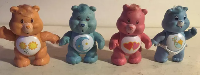 Vintage care bear lot of 4 Baby Hugs, Friendship & BedTime Bear