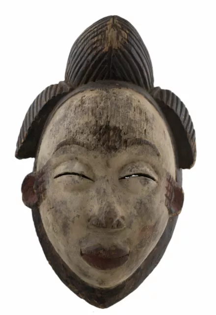 Maske Antik Pounou Punu Okuyi Tsangui Gabun Art Afrikanisch Primitive 16881