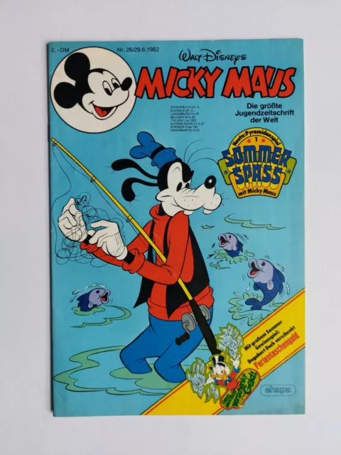 Ehapa - Micky Maus Nr. 26 / 29.06.1982 - Top Zustand / Z1 (mit Beilage)