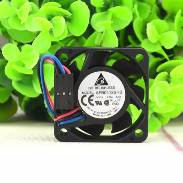 1pc Delta AFB0412SHB 12V 0.35A 4015 4cm 3-wire Cooling Fan