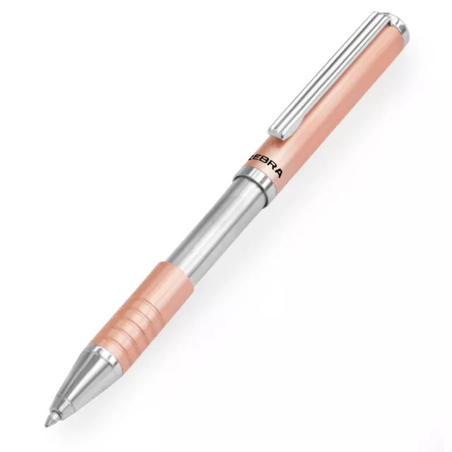 Zebra Expandz Stylo à Bille - Rose Or Baril - Noir Encre - Simple 2