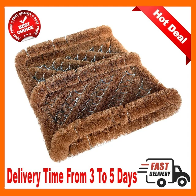 Boot Brush Scrubber Shoe Scraper Door Mat Boots Dirt Remove Cleaner Natural Coir